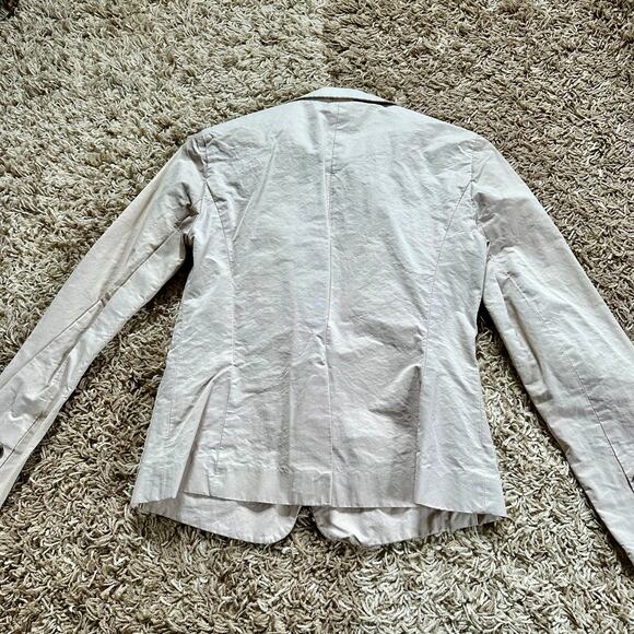 Armani Exchange Cream Single Button Casual Blazer Jacket Women’s Size 2 - Picture 3 of 8